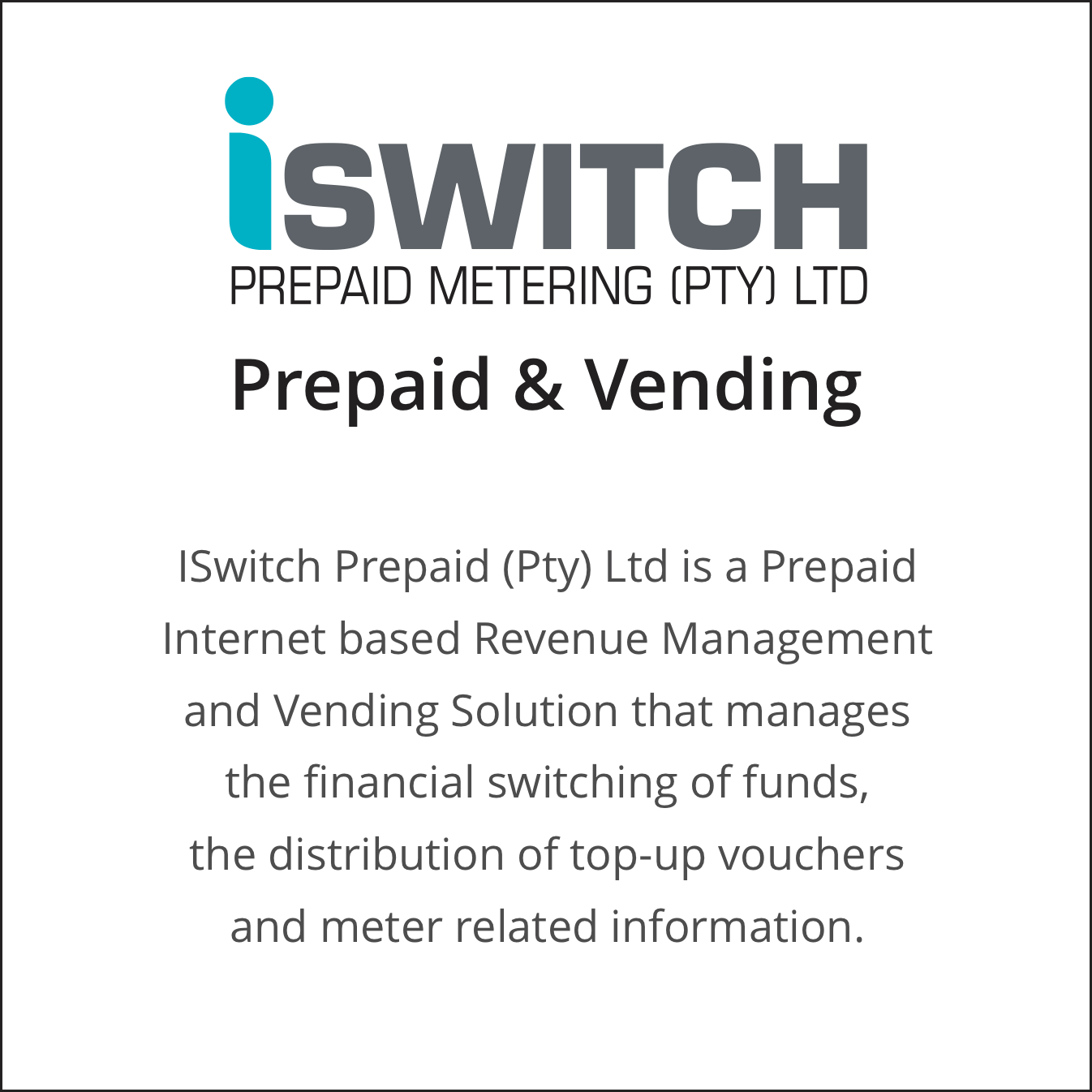 ISwitch vendor info 2